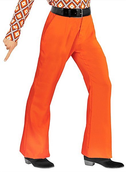 70s men pants orange