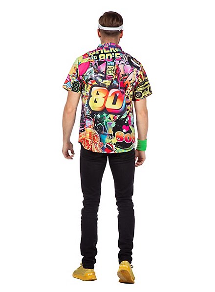 Widmann Hawaiihemd – 80er Jahre Party Outfit Mit Palmenprint, Kurzarm