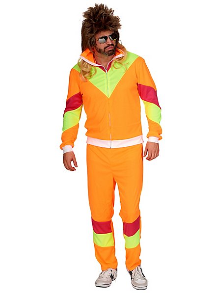 80s jogging suit orange