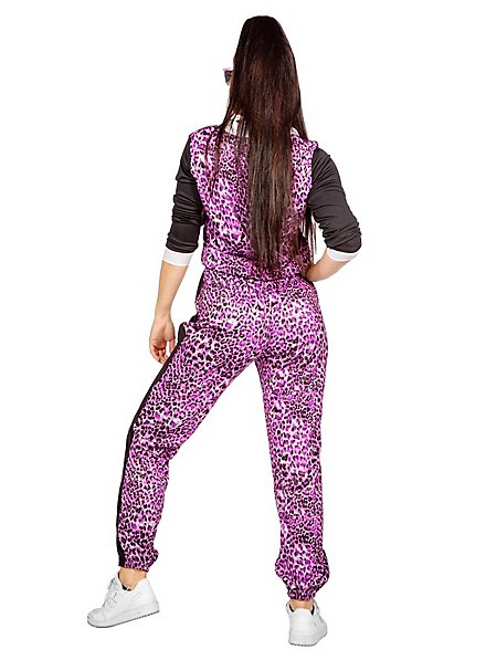 Adult 80s Purple Unisex Tracksuit main image 1