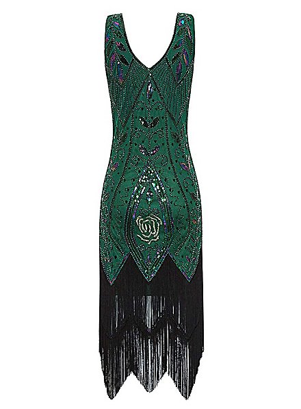 BOTCAM Abito vintage anni '20s da donna con flapper Charleston Gatsby paillettes nappe, orlo