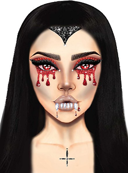 Adornos Faciales De Vampiro Adhesivos