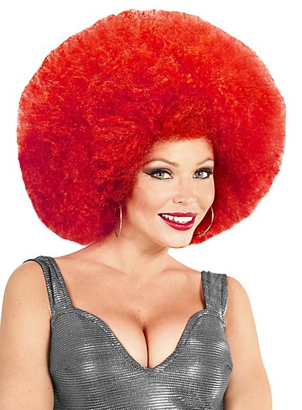 Big red afro deals wig