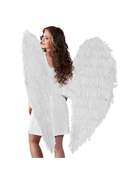 Ailes de plumes blanches 120 x 120 cm
