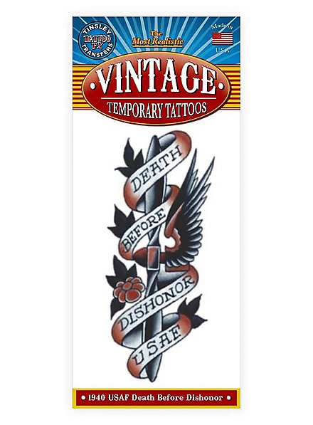 Air Force Vintage Klebe-Tattoo