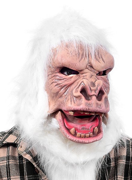 Albino Gorilla Maske