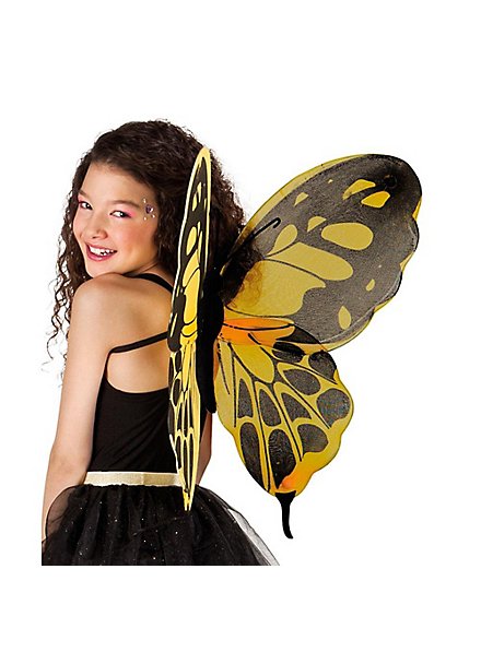 Ali di farfalla nere e gialle ☆ Accessori per costumi