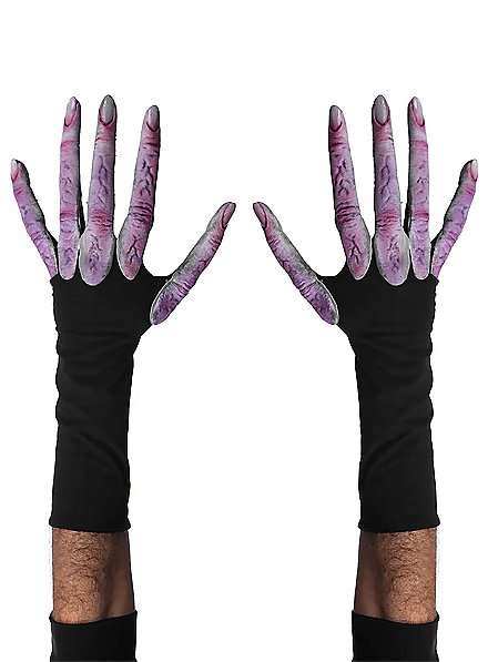 Alien gloves with long fingers