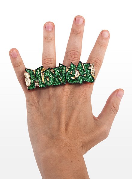 Anello Bling bling verde