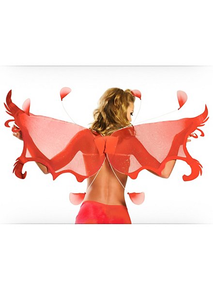 Folded Angel Wings in Red
