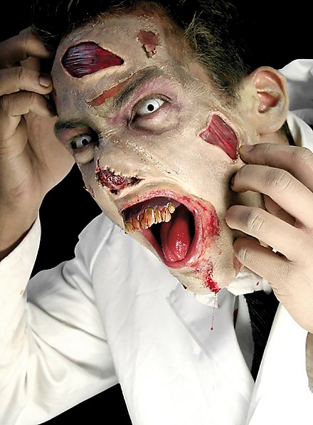 Applicazione Lattice Per Ferite Finte – Effetto Sangue E Carne, Trucco Horror Per Halloween E Carnevale, Trasformazione Cinematografica