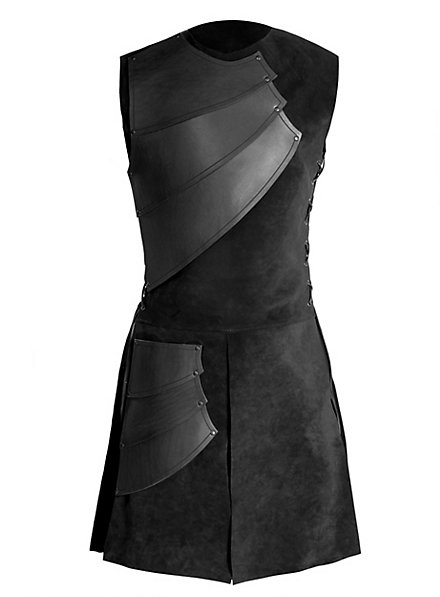 Armure d'archer en cuir noir