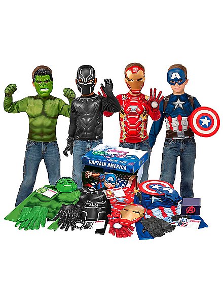 Kit de super-héros Marvel x4 : cape et masque