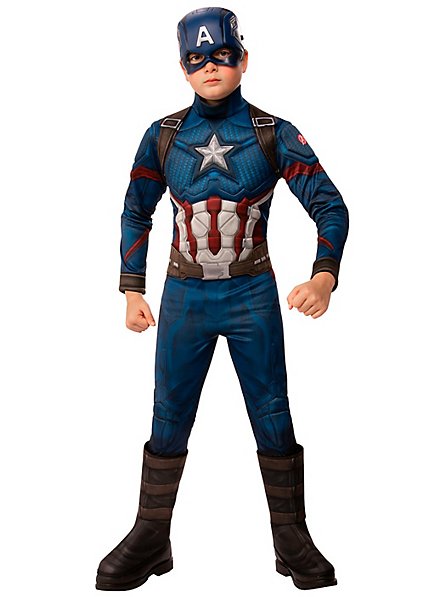 Avengers Endgame - Captain America Costume for Kids Deluxe
