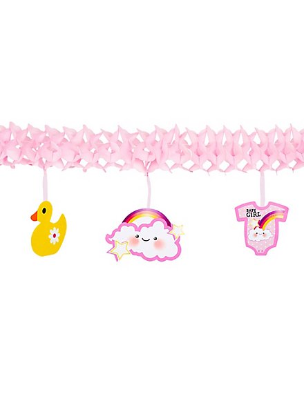 Baby Girl garland 4 metres - maskworld.com