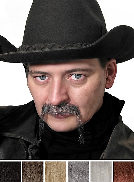 Baffi da Cowboy Professional realizzati con capelli veri