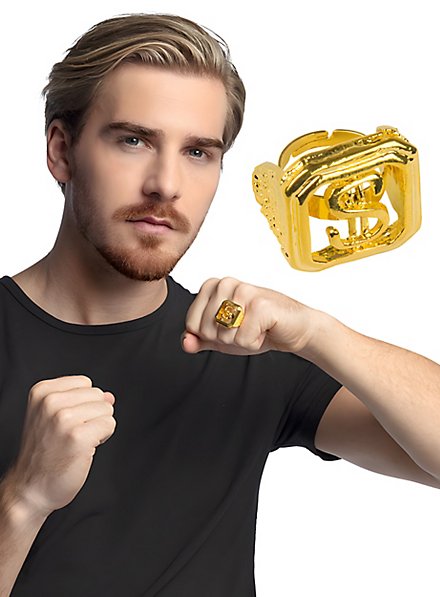 Bague dollar en métal