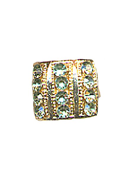 Bague en or avec strass