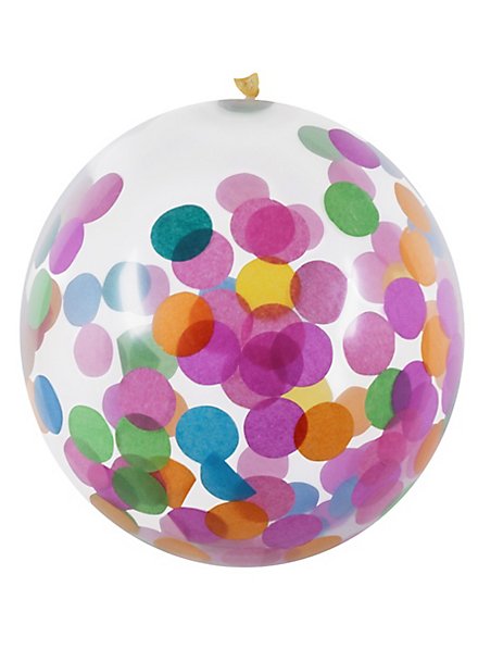 Ballon confetti multicolore 5 pièces