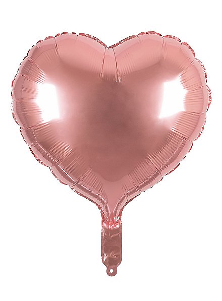 Ballon en plastique rose en forme de cœur