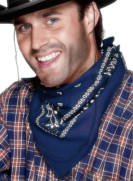 Bandana da cowboy blu