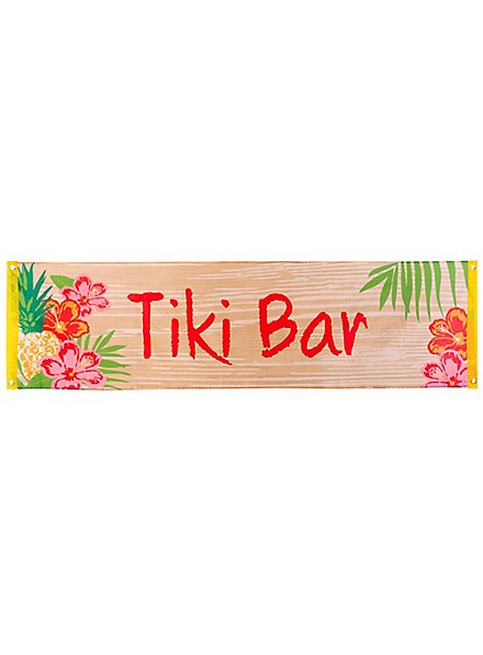 Bannière de fête du Tiki Bar