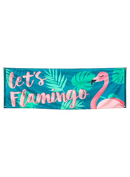 Bannière de fête Flamingo