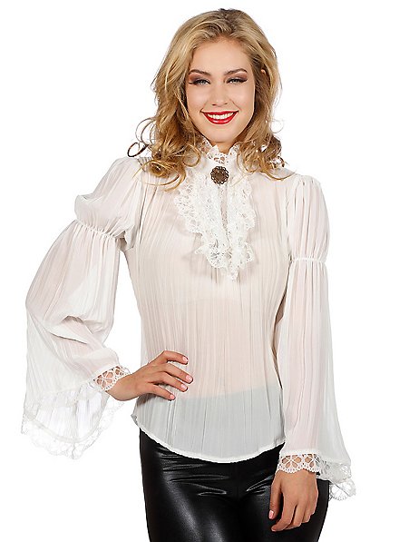 Baroque Blouse Cream White