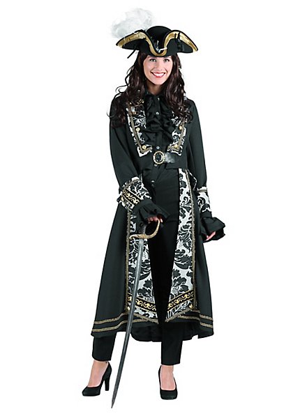 Baroque ladies coat with floral ornaments