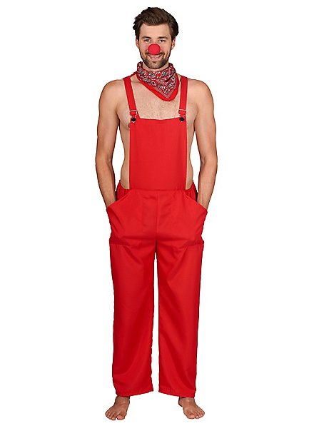 Basic Dungarees red