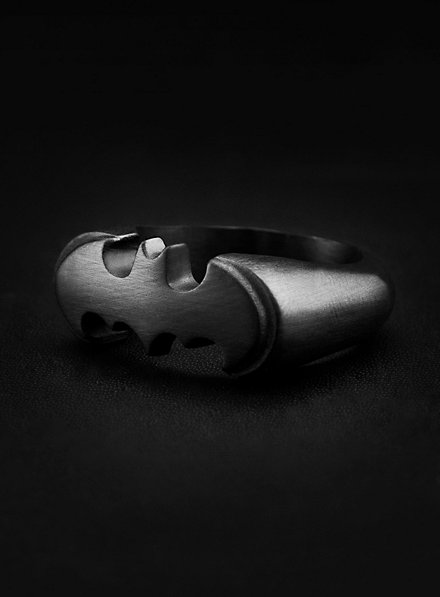 Batman - Anello con emblema nero