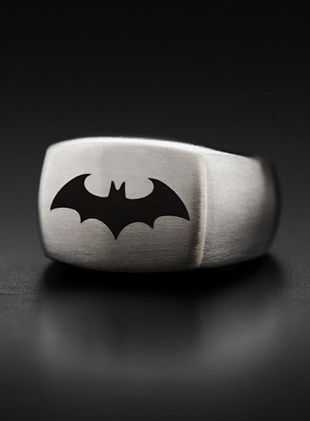 Batman - Symbol Ring schwarz