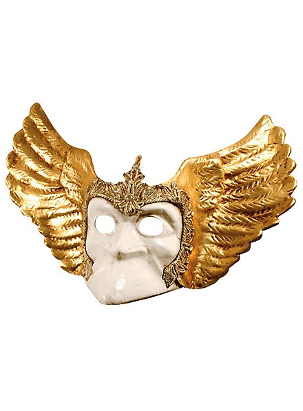 Bauta bianco con ali - Venetian Mask