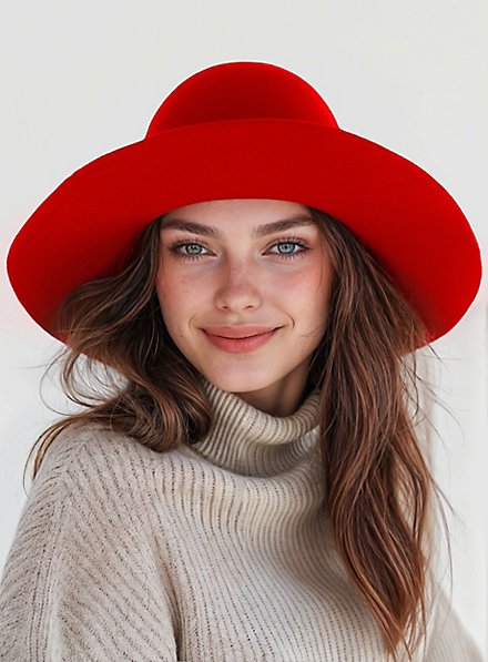 Big floppy hat red - maskworld.com