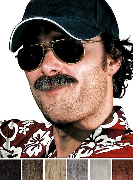 Bigote Investigador Con Pelo Natural