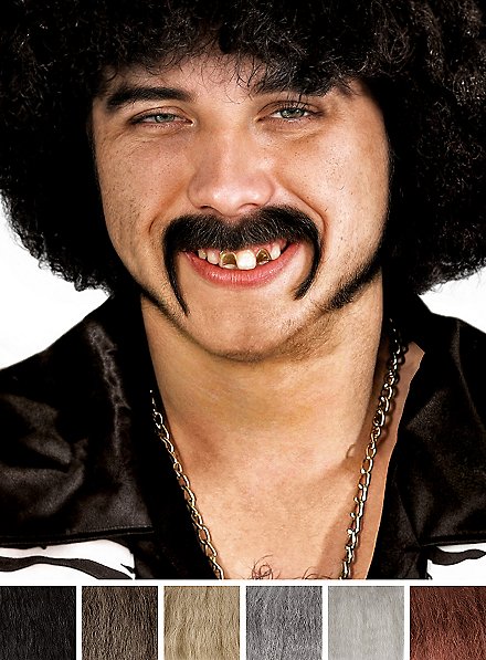 Bigote Macker Con Pelo Natural