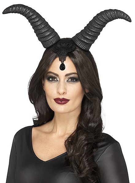 Black Demon Horns - maskworld.com