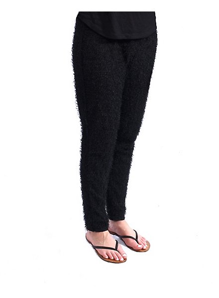 Black fur leggings