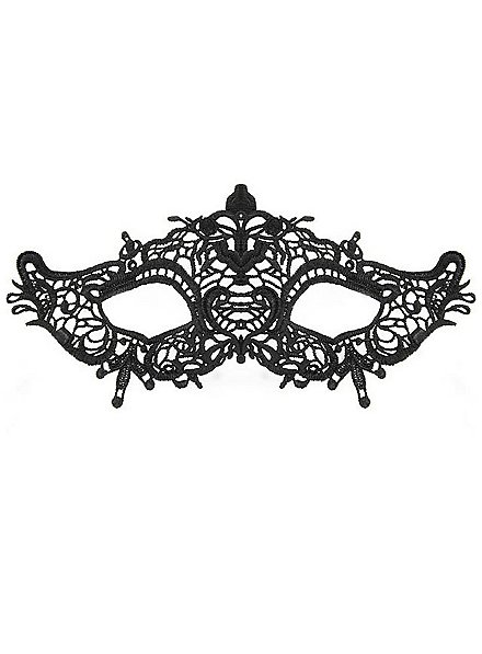 Black Lace Mask Fleur de Lis
