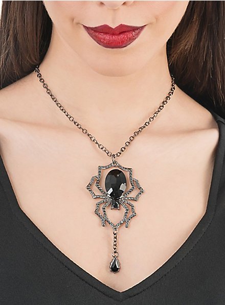 Black Spider Necklace - maskworld.com
