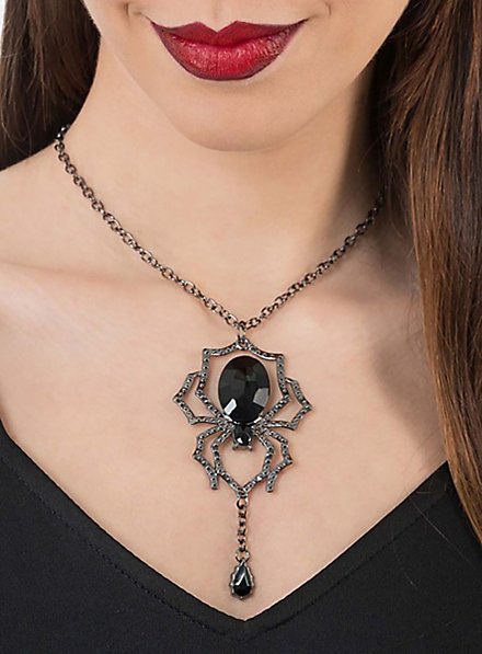 Black Spider Necklace - maskworld.com