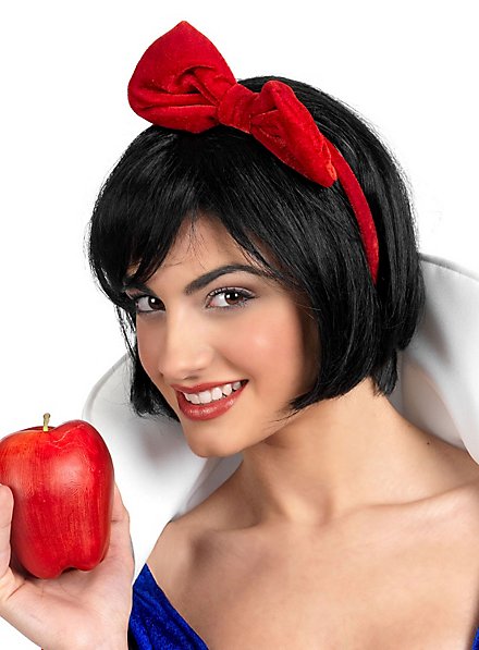 Perruque Blanche-Neige Smiffys - Noire Avec Serre-Tête Attaché - Déguisement Enfant