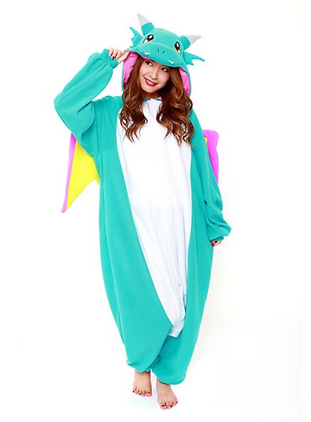 Blauer Drache Kigurumi Kostüm