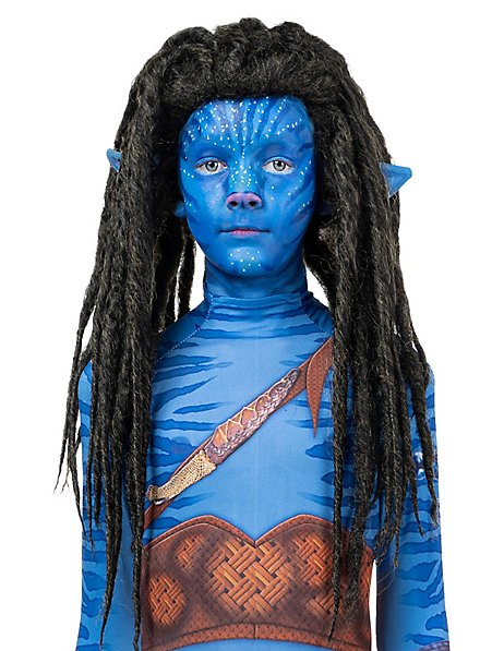 Blauer Stammeskrieger Dreadlocks Kinderperücke