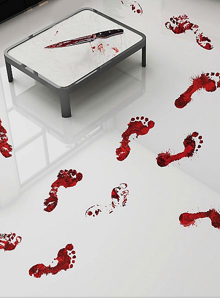 Blodige Fodspor – Dekorations-Klistermærker