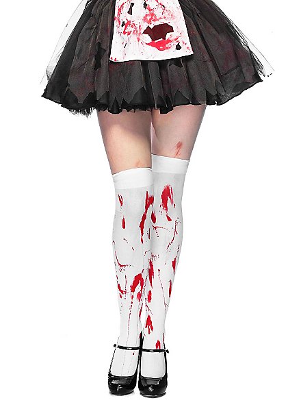 Bloody over-knee stockings