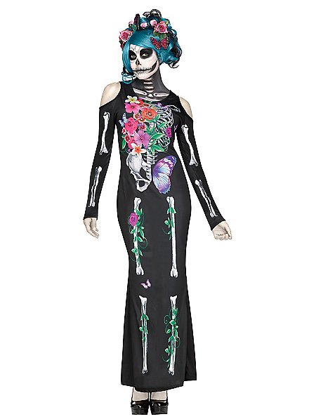 Blossoming death skeleton costume