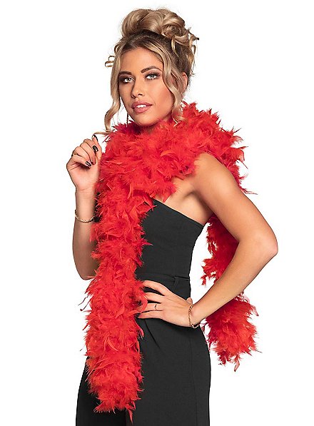 Boa de plumes 80 g - rouge