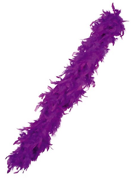 Boa en plumes violet