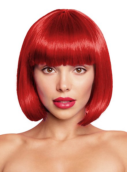 Bob hairstyle wig red